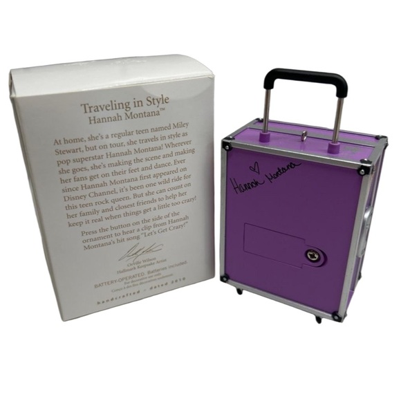 Hallmark Keepsake Disney Traveling In Style Hannah Montana Christmas Ornament - Picture 3 of 7